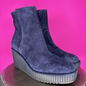 Pons Quintana Claudia Suede Platform Wedge Heel Ankle Boot EU 39
